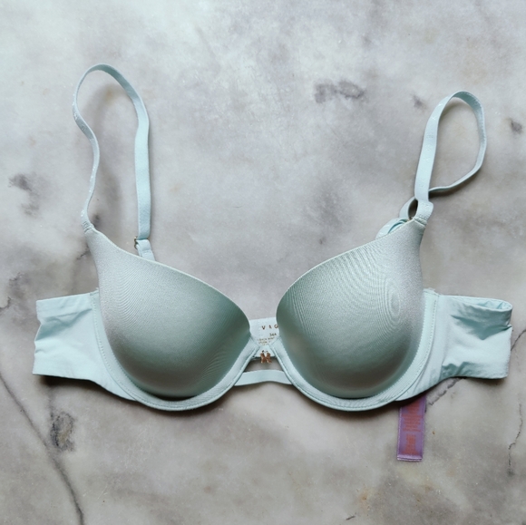 EUC Savage X Fenty Light Blue Microfiber T-shirt Bra, Sz 34A - Picture 3 of 12